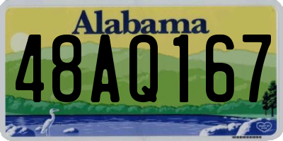 AL license plate 48AQ167