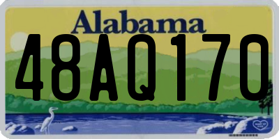 AL license plate 48AQ170