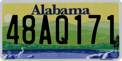 AL license plate 48AQ171