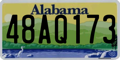 AL license plate 48AQ173