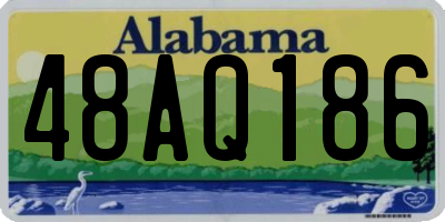 AL license plate 48AQ186