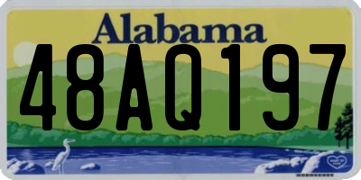 AL license plate 48AQ197