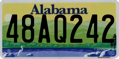 AL license plate 48AQ242