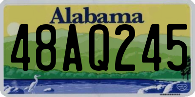AL license plate 48AQ245