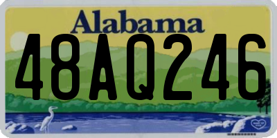 AL license plate 48AQ246