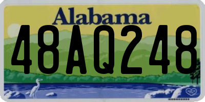 AL license plate 48AQ248