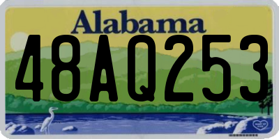 AL license plate 48AQ253