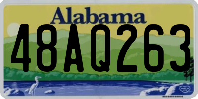 AL license plate 48AQ263