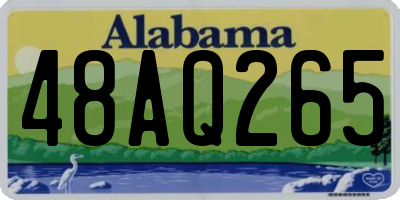 AL license plate 48AQ265