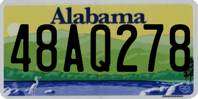 AL license plate 48AQ278