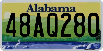 AL license plate 48AQ280