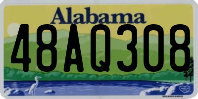 AL license plate 48AQ308
