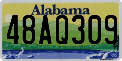AL license plate 48AQ309