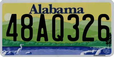 AL license plate 48AQ326
