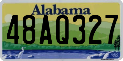 AL license plate 48AQ327