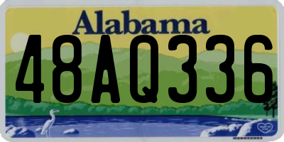 AL license plate 48AQ336