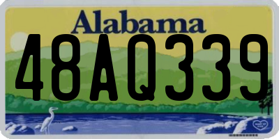 AL license plate 48AQ339