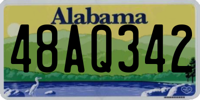 AL license plate 48AQ342