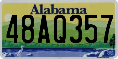 AL license plate 48AQ357