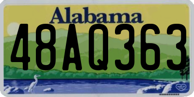 AL license plate 48AQ363
