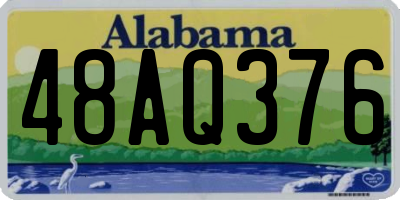 AL license plate 48AQ376