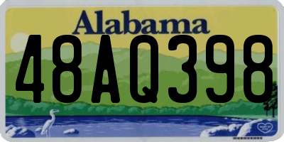 AL license plate 48AQ398
