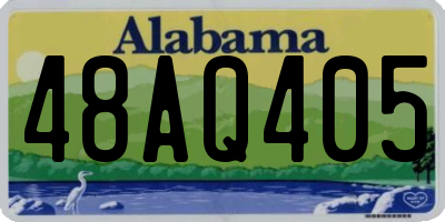 AL license plate 48AQ405