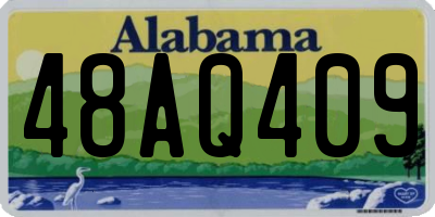 AL license plate 48AQ409