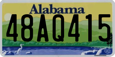 AL license plate 48AQ415