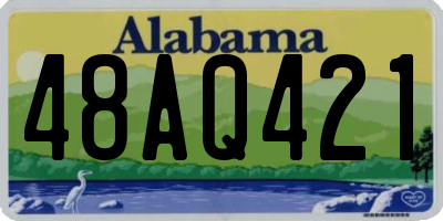 AL license plate 48AQ421