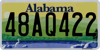 AL license plate 48AQ422