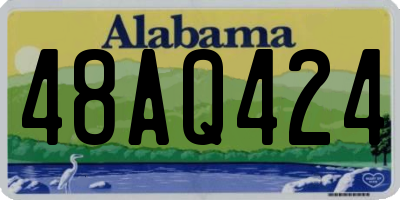 AL license plate 48AQ424