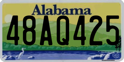 AL license plate 48AQ425