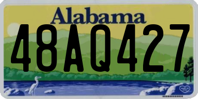 AL license plate 48AQ427