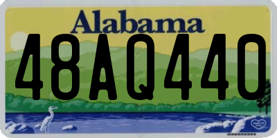 AL license plate 48AQ440