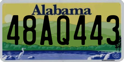 AL license plate 48AQ443