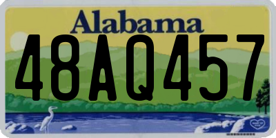 AL license plate 48AQ457