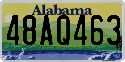 AL license plate 48AQ463