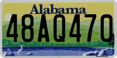 AL license plate 48AQ470