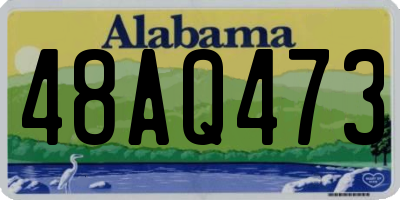 AL license plate 48AQ473