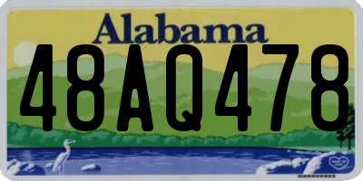 AL license plate 48AQ478