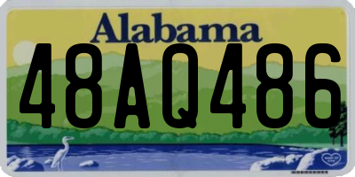 AL license plate 48AQ486