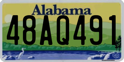 AL license plate 48AQ491