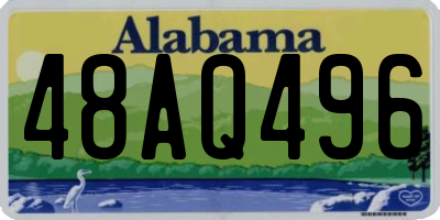AL license plate 48AQ496