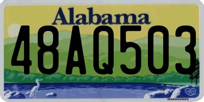 AL license plate 48AQ503