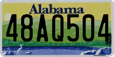 AL license plate 48AQ504