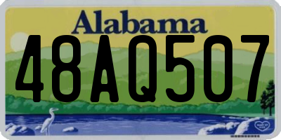 AL license plate 48AQ507