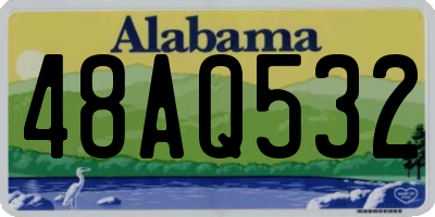 AL license plate 48AQ532