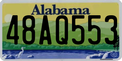 AL license plate 48AQ553