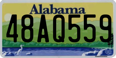 AL license plate 48AQ559